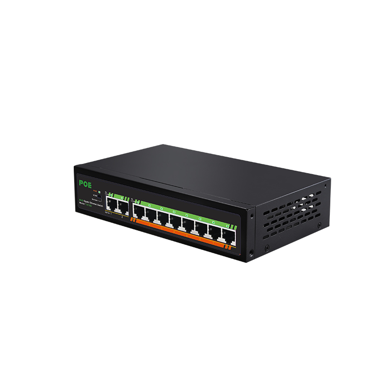 Ethernet Switch 8 Port - 8Port 10/100 /1000M PoE+2Port Uplink Ethernet