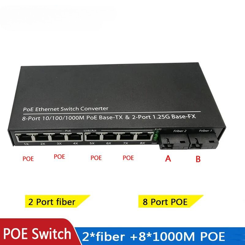 POE Switch 4 POE 2 Fiber 2F5GE - Power Over Ethernet review and price