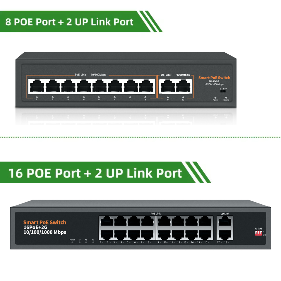48V-52V POE POE Switch 8/16 Po - Ethernet Switch 8 Port review and price