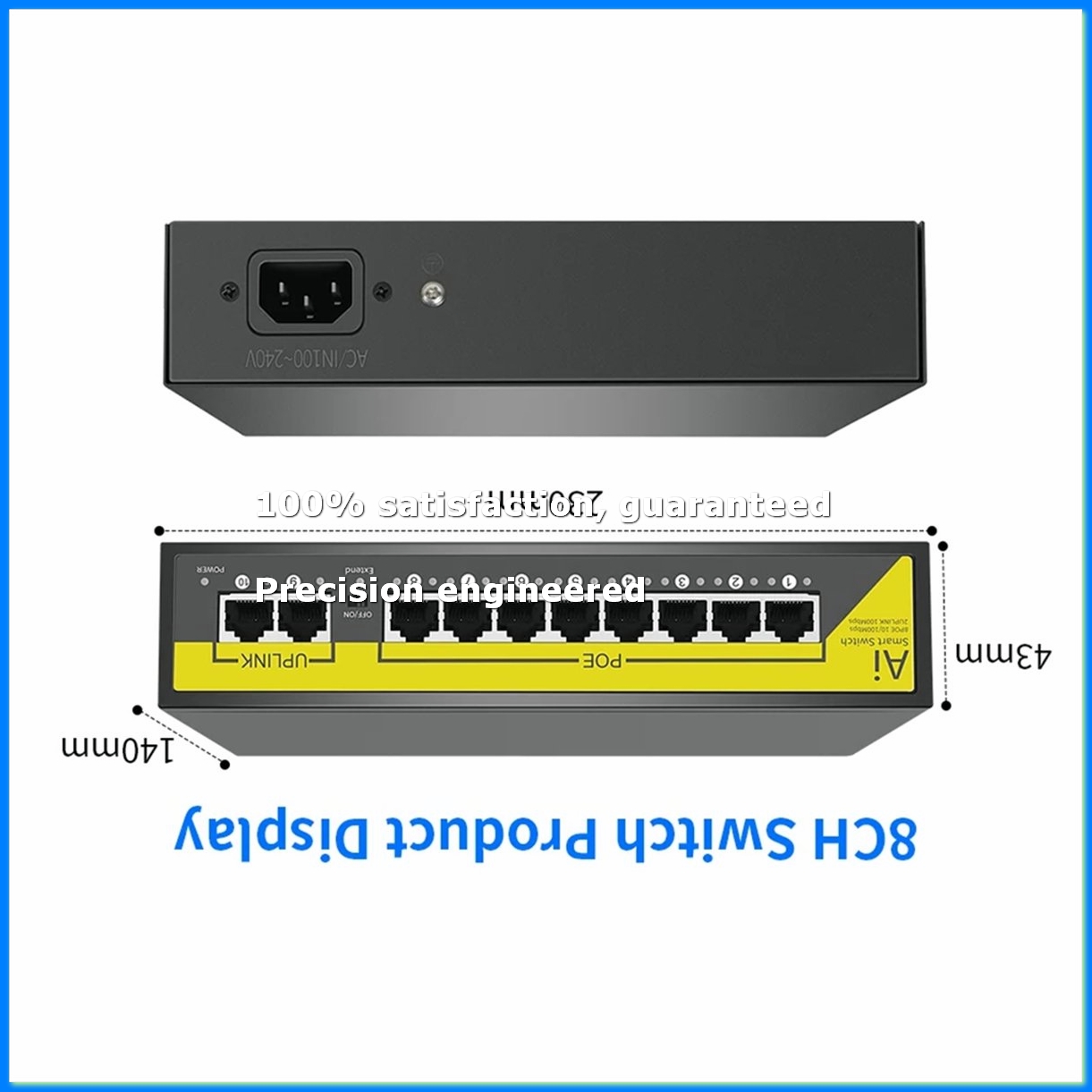 48V 8Ports POE Switch Ethernet - Ethernet Switch 8 Port review and price