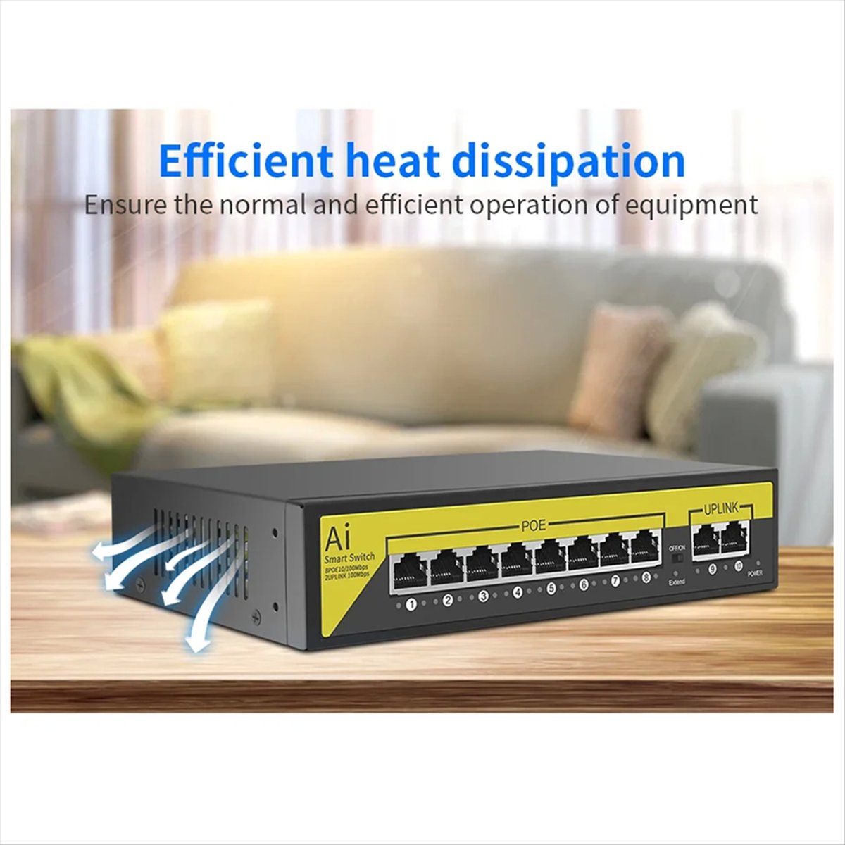 48V 8Ports POE Switch Ethernet - Ethernet Switch 8 Port review and price