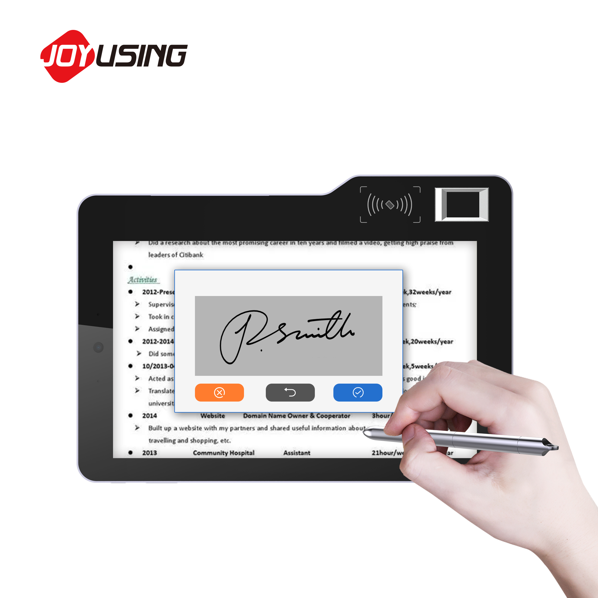 Mobile Biometric Android Table - Digital Signature Pad review and price