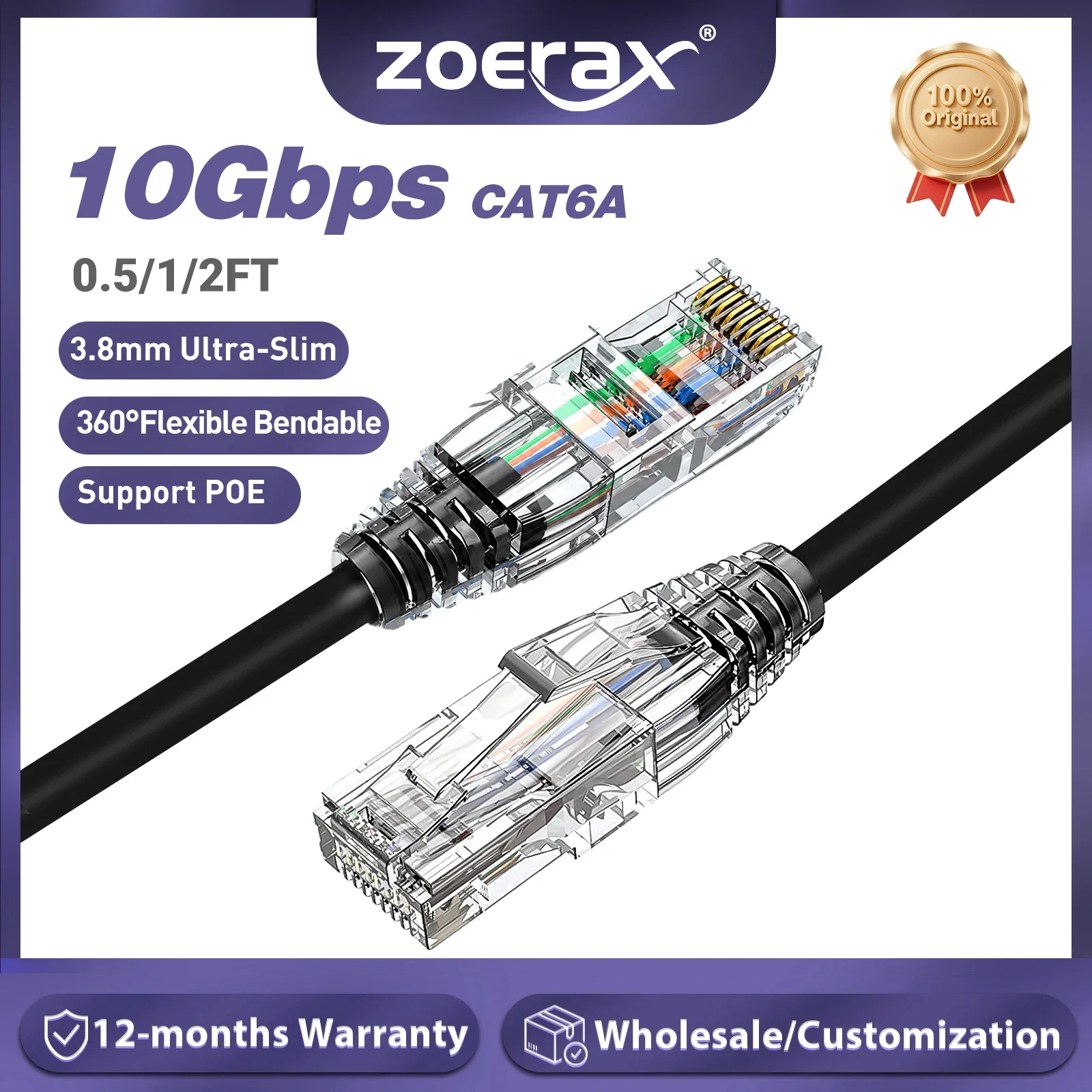 ZoeRax CAT6A 10Gbps Ethernet P - Power Over Ethernet review and price