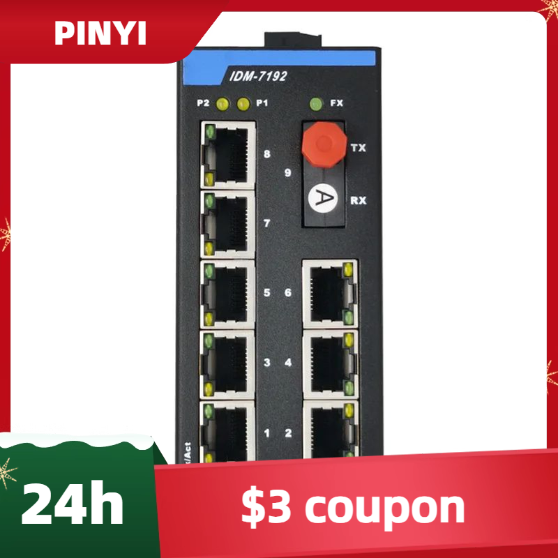 IDM-7192-FC1 DIN Rail 9-Port I - Ethernet Switch 8 Port review and price