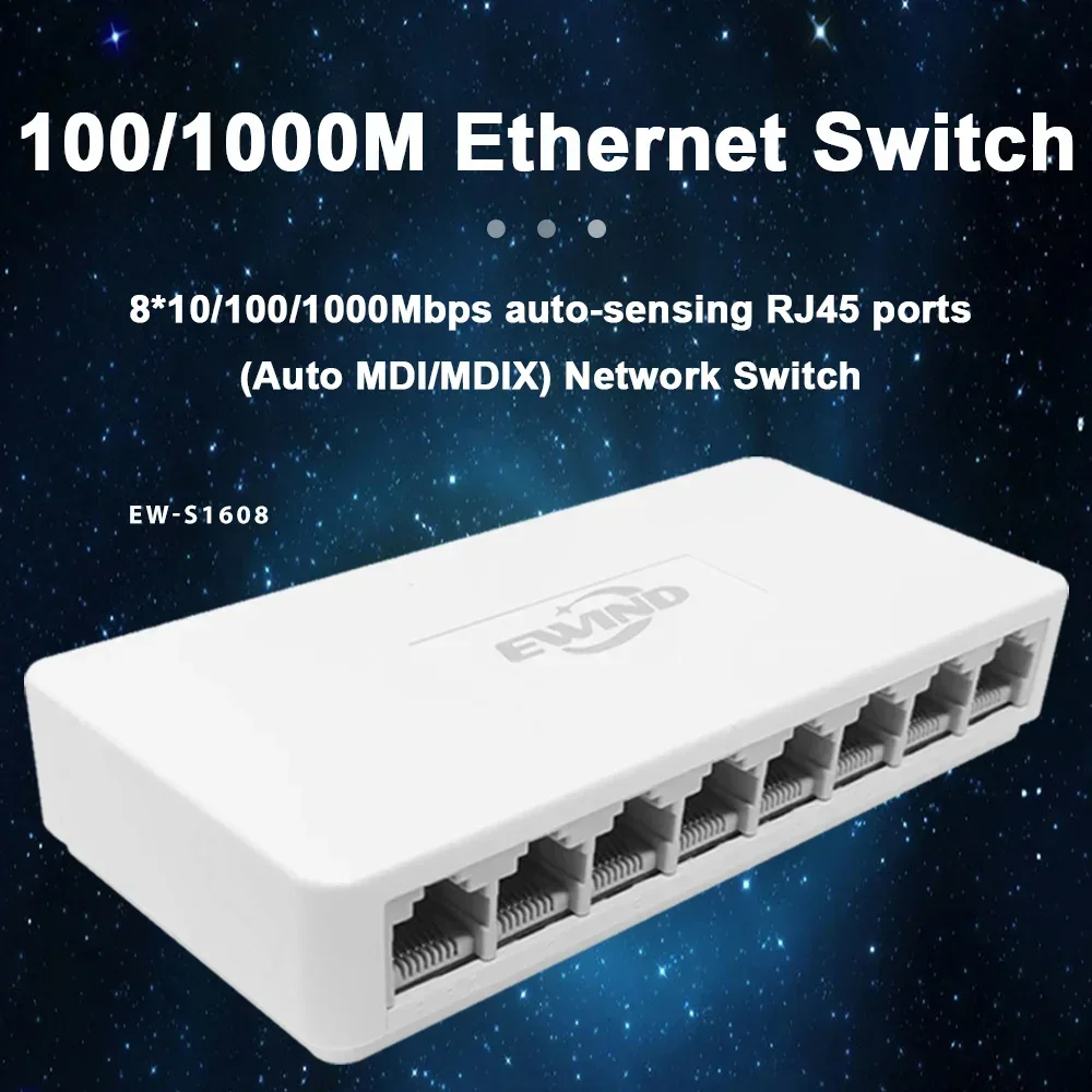New 10/100/1000Mbps Ethernet S - Ethernet Switch 8 Port review and price